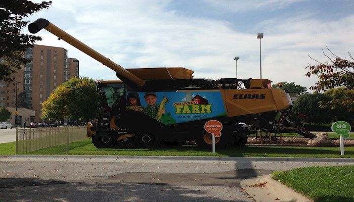 Claas Combine at Once Upon a Farm