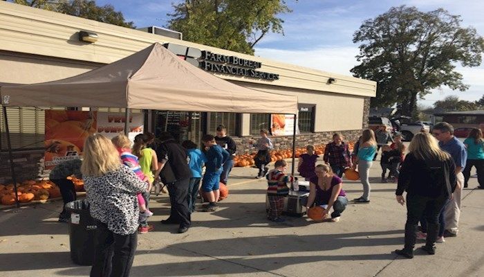 Attendees at the Madison County Pumpkin Festival