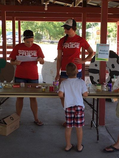 Kids participating in the Rodeo at the Lincoln County Fair.