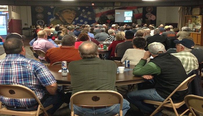 Zach Hunnicutt presenting on where we are headed with ag technology