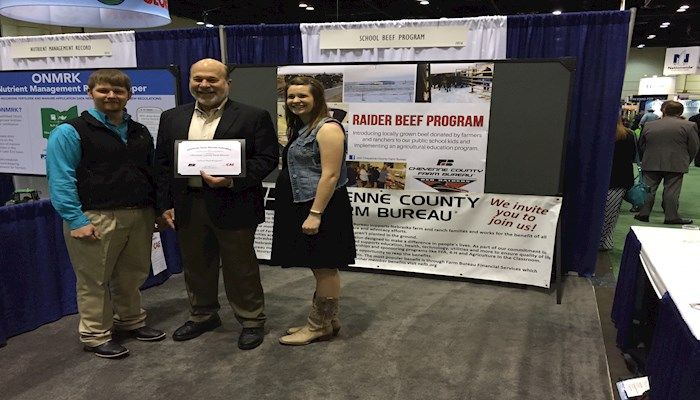 Tyson and Regina Narjes with AFBF President Stallman