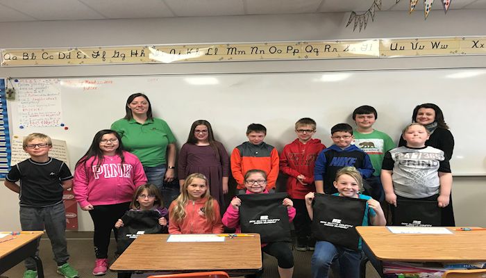 Box Butte County visited the classrooms of ALL 3rd grade classes in Alliance (7 classrooms) and 4th grade classes in Hemingford (2 classrooms) during Ag Week.